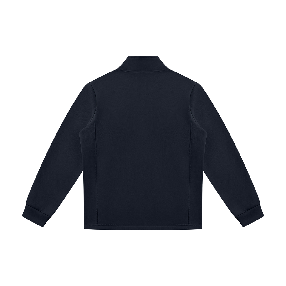 Stand Collar Track Jacket in Navy, back