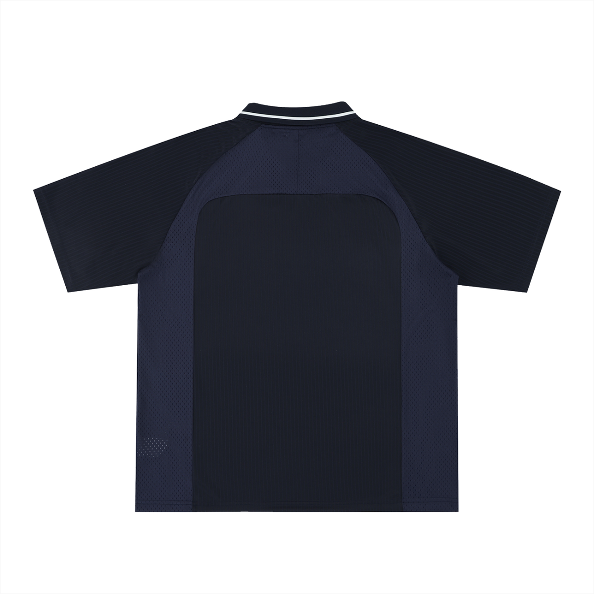 Striped Football Jersey in Navy, back