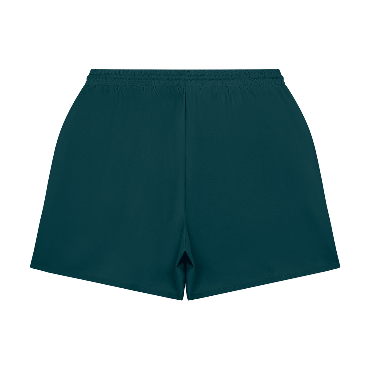 Men's Lined Running Shorts in Deep Teal, back