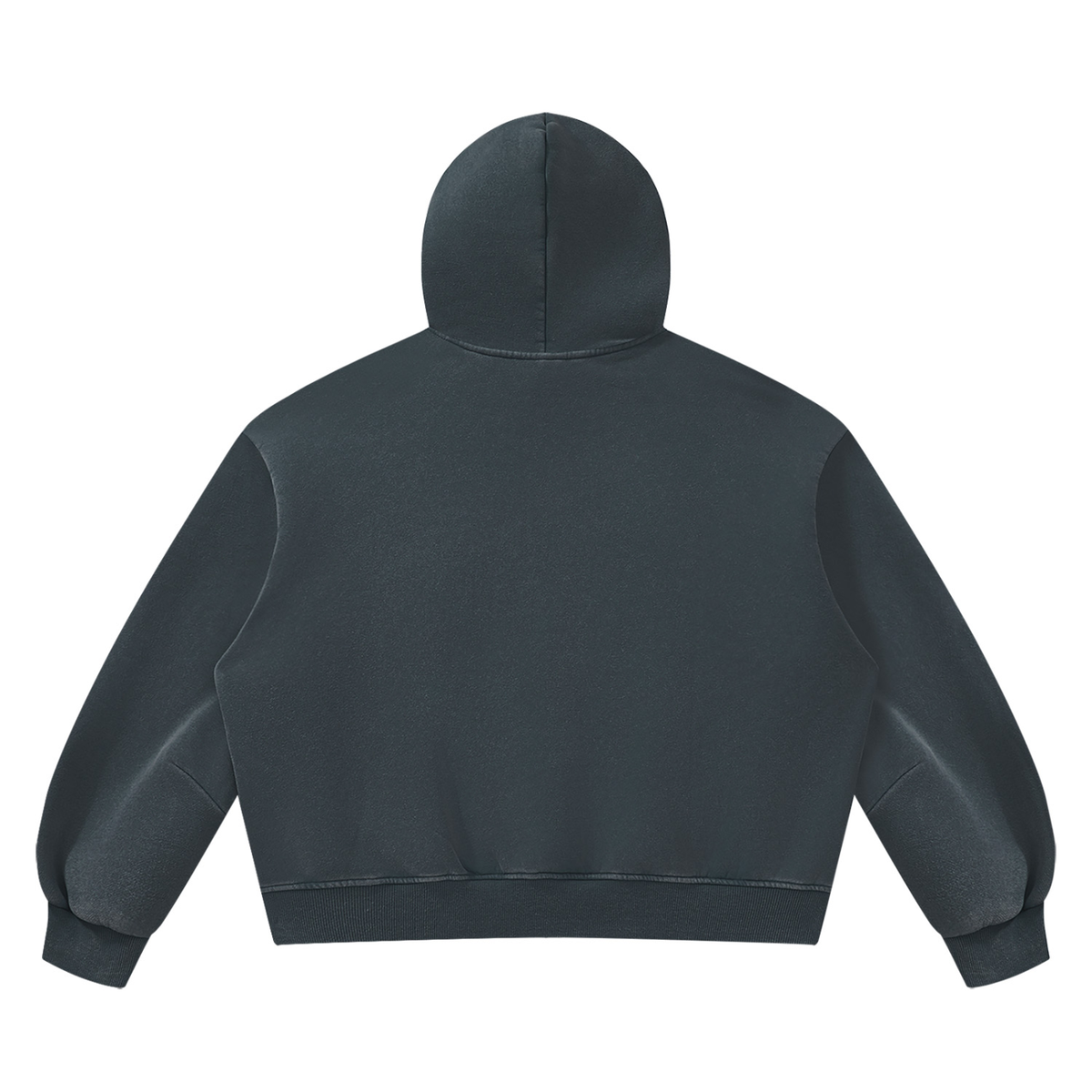 Vintage Wash Boxy Hoodie in Navy, back
