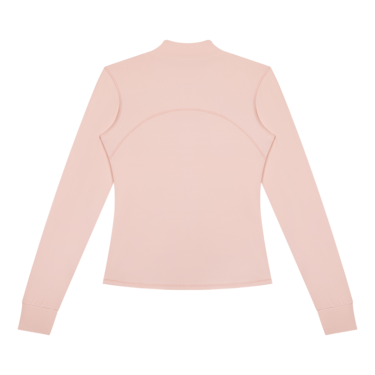 Women's Fitted Training Jacket in Light Pink, back