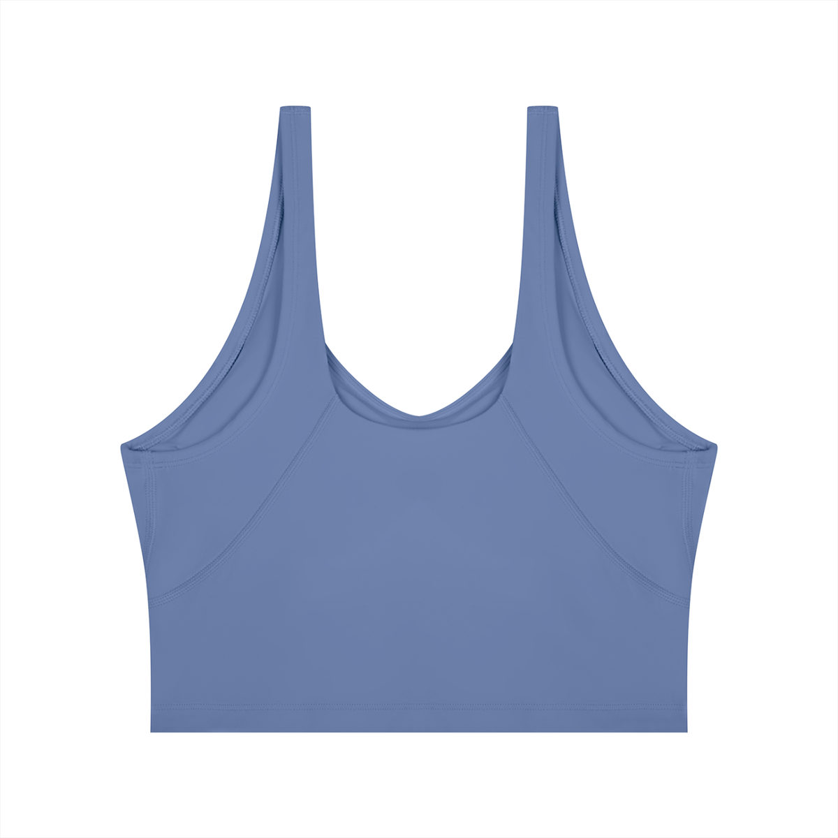 Cropped Yoga Tank in Cobalt, back