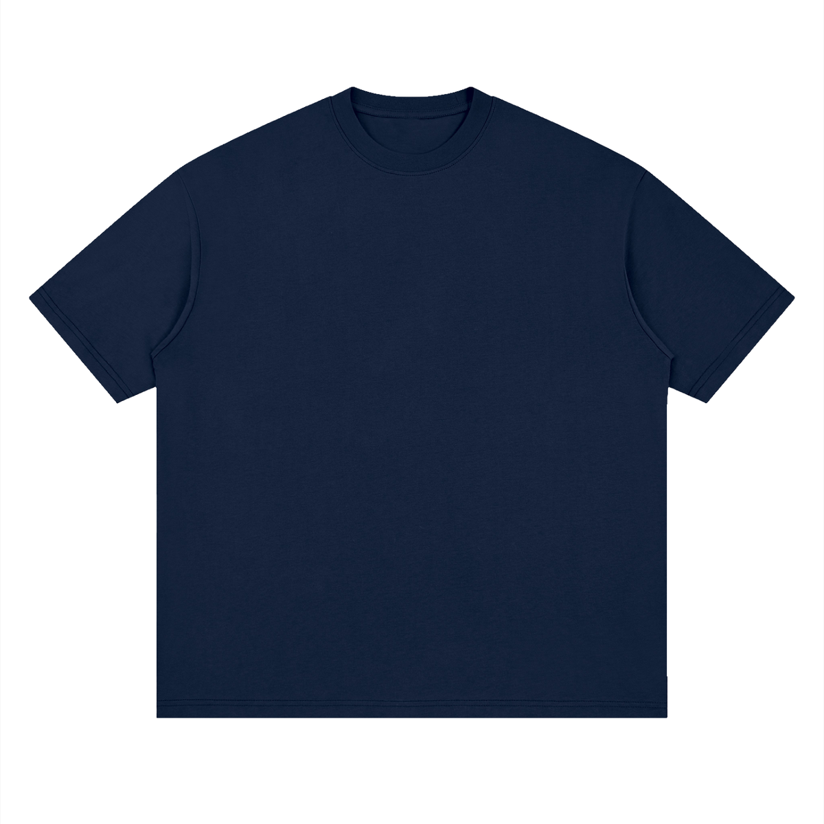 Oversized Drop Shoulder Tee in Navy, front