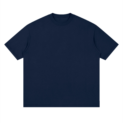 Oversized Drop Shoulder Tee in Navy, front