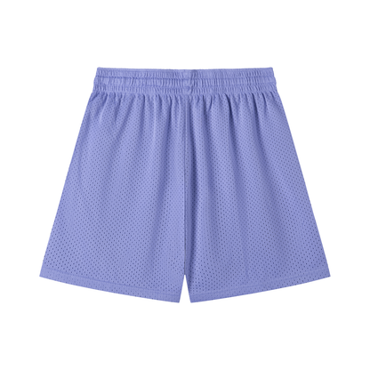 Mesh Training Shorts in Purple, back