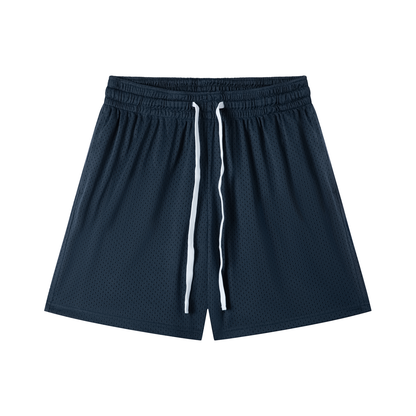 Mesh Training Shorts in Navy, front