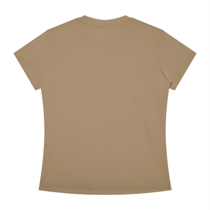 Women's Slim Fit Tee in Khaki, back