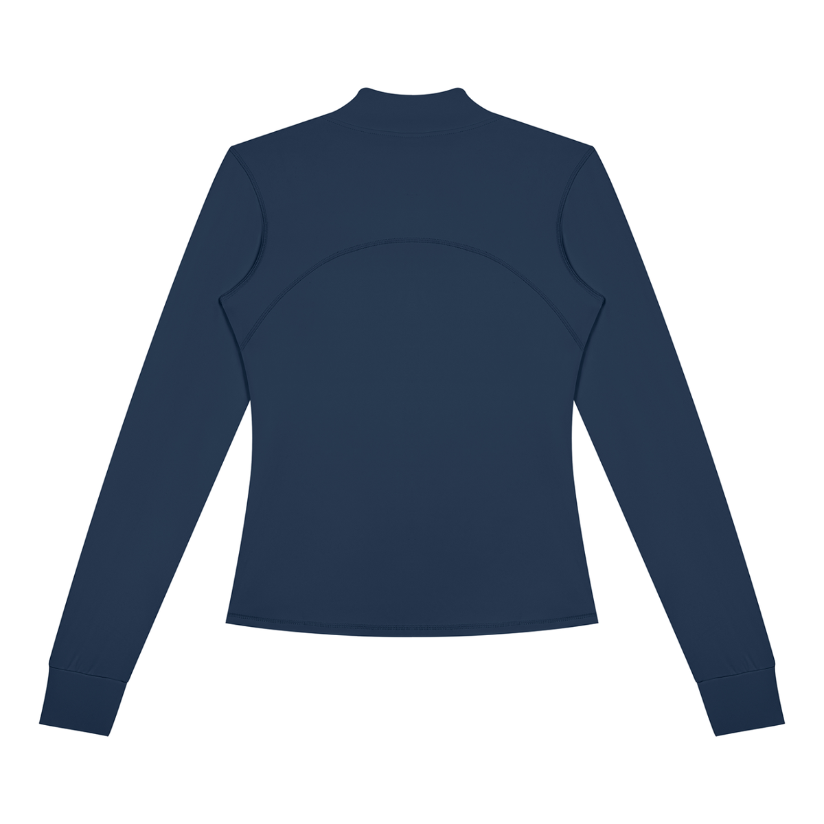 Women's Fitted Training Jacket in Navy, back