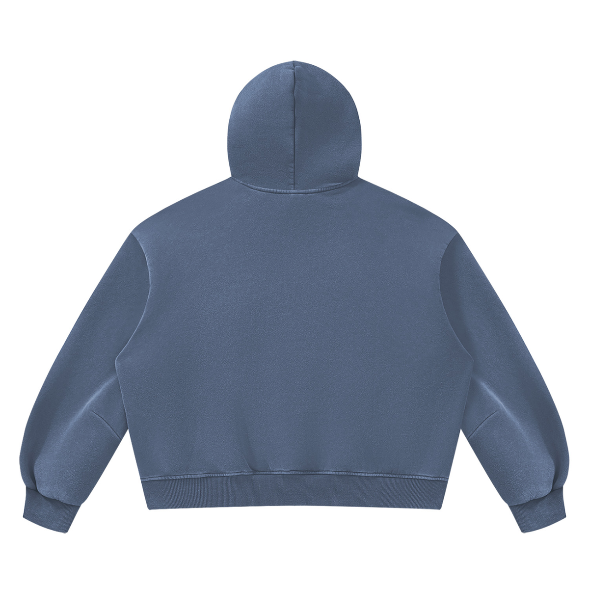 Vintage Wash Boxy Hoodie in Washed Blue, back