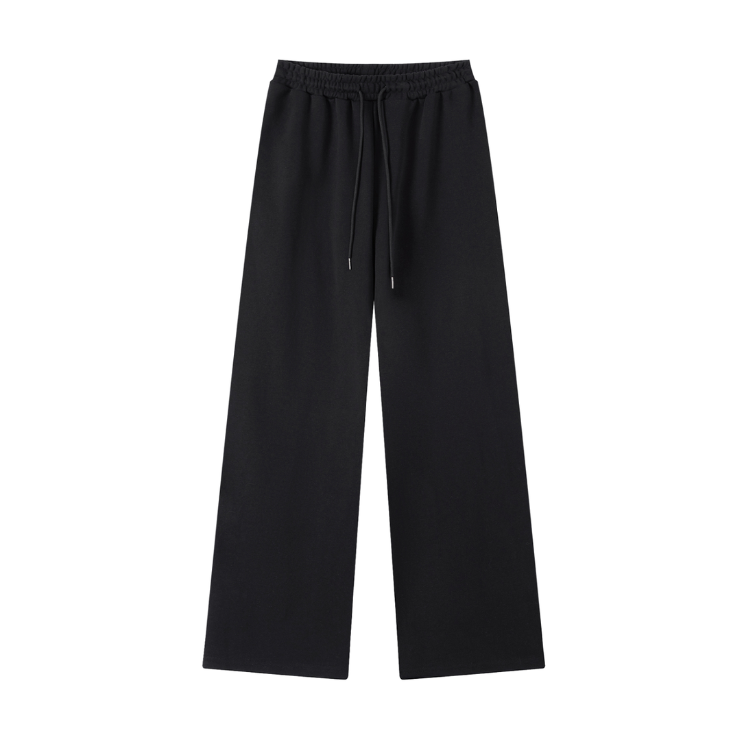 Women's Straight-Leg Sweatpants in Black, front