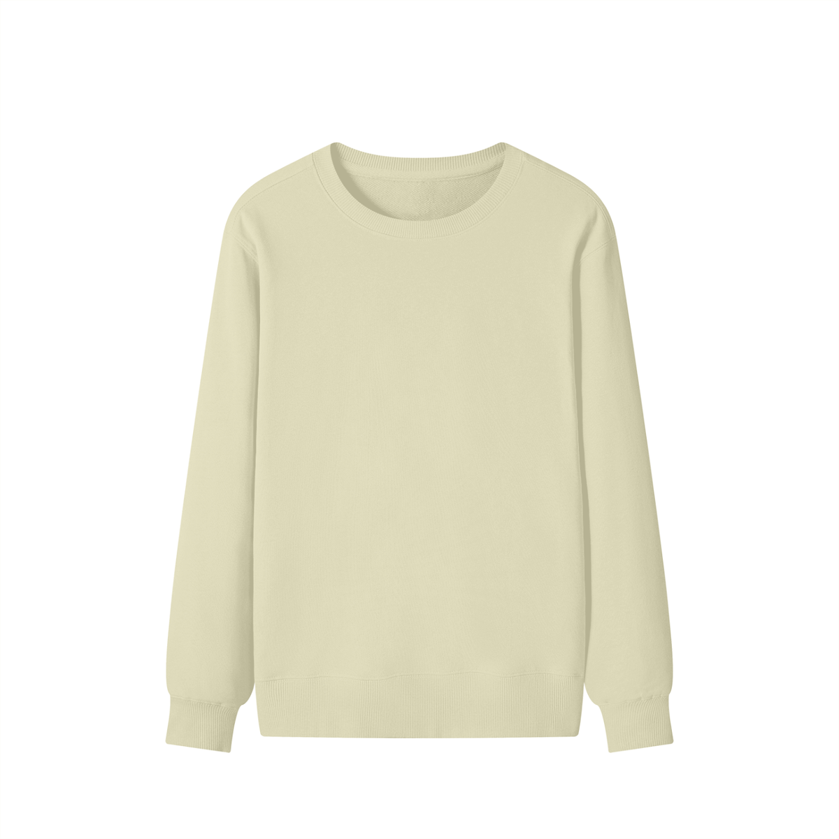 Classic Cotton Crew Sweatshirt in Khaki, front