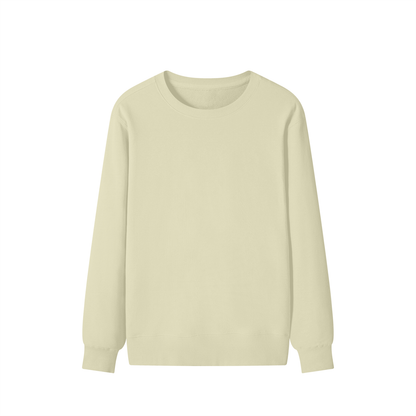 Classic Cotton Crew Sweatshirt in Khaki, front