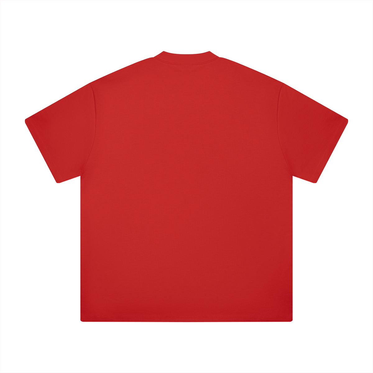 Ultra Heavyweight Tee in Red, back