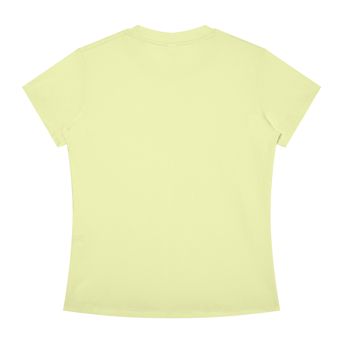 Women's Slim Fit Tee in Light Green, back