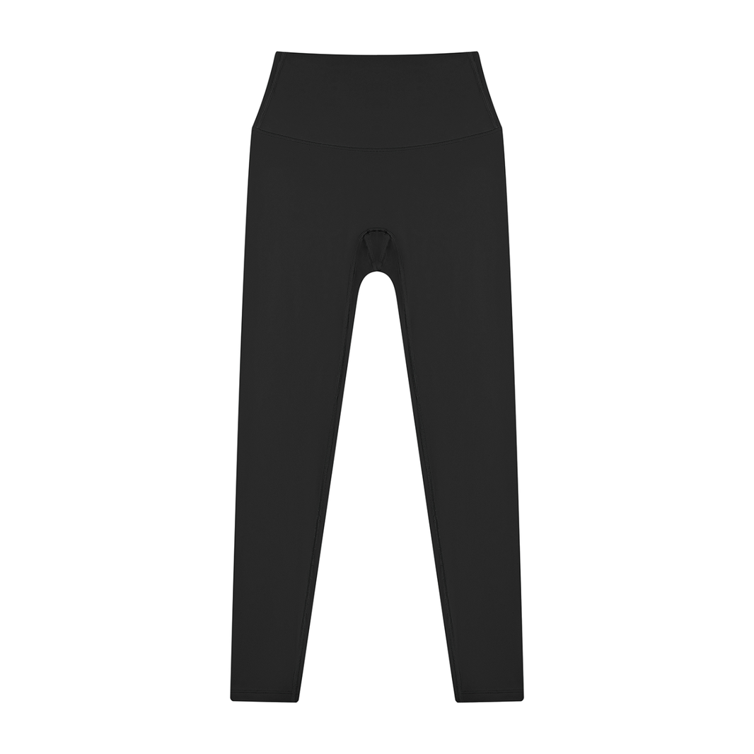 High Waisted Leggings in Black, front
