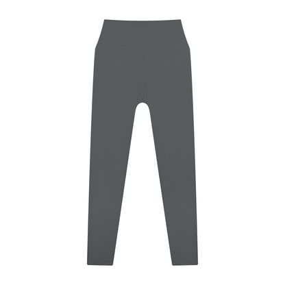 High Waisted Leggings in Dark Grey, back