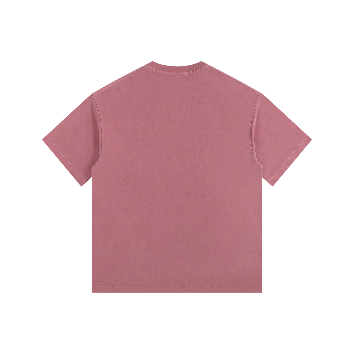 Vintage Wash Oversized Tee in Ancora Red, back
