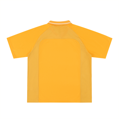 Striped Football Jersey in Yellow, back