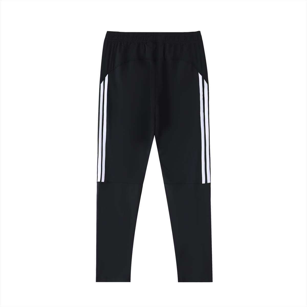 Side Stripe Track Pants in Black with White, back