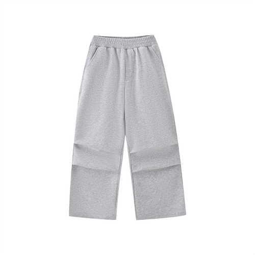 Kids Sweatpants in Marl Grey, front