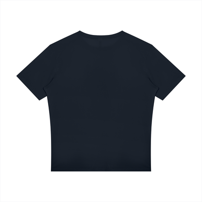 Reflective Raglan Running Tee in Navy, back