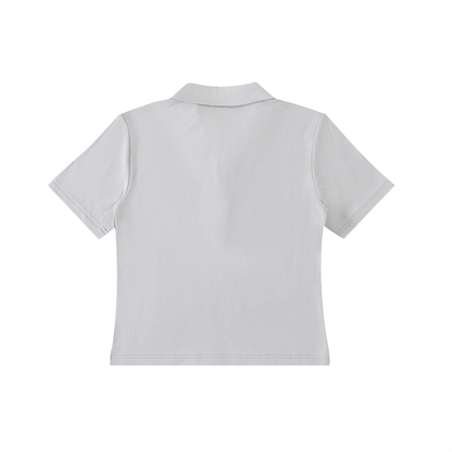 Women's Fitted Crop Polo