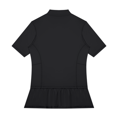 Men's Mock Neck Training Tee in Black, back