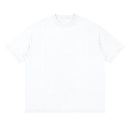 Oversized Drop Shoulder Tee in Lucent White, front