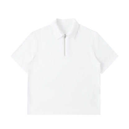 Half-Zip Cotton Polo
