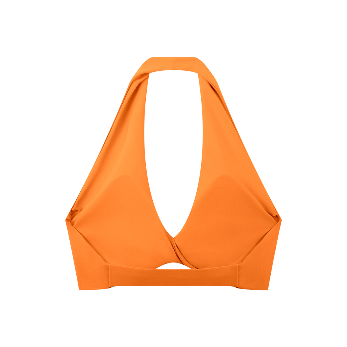 Halter Sports Bra in Orange, back