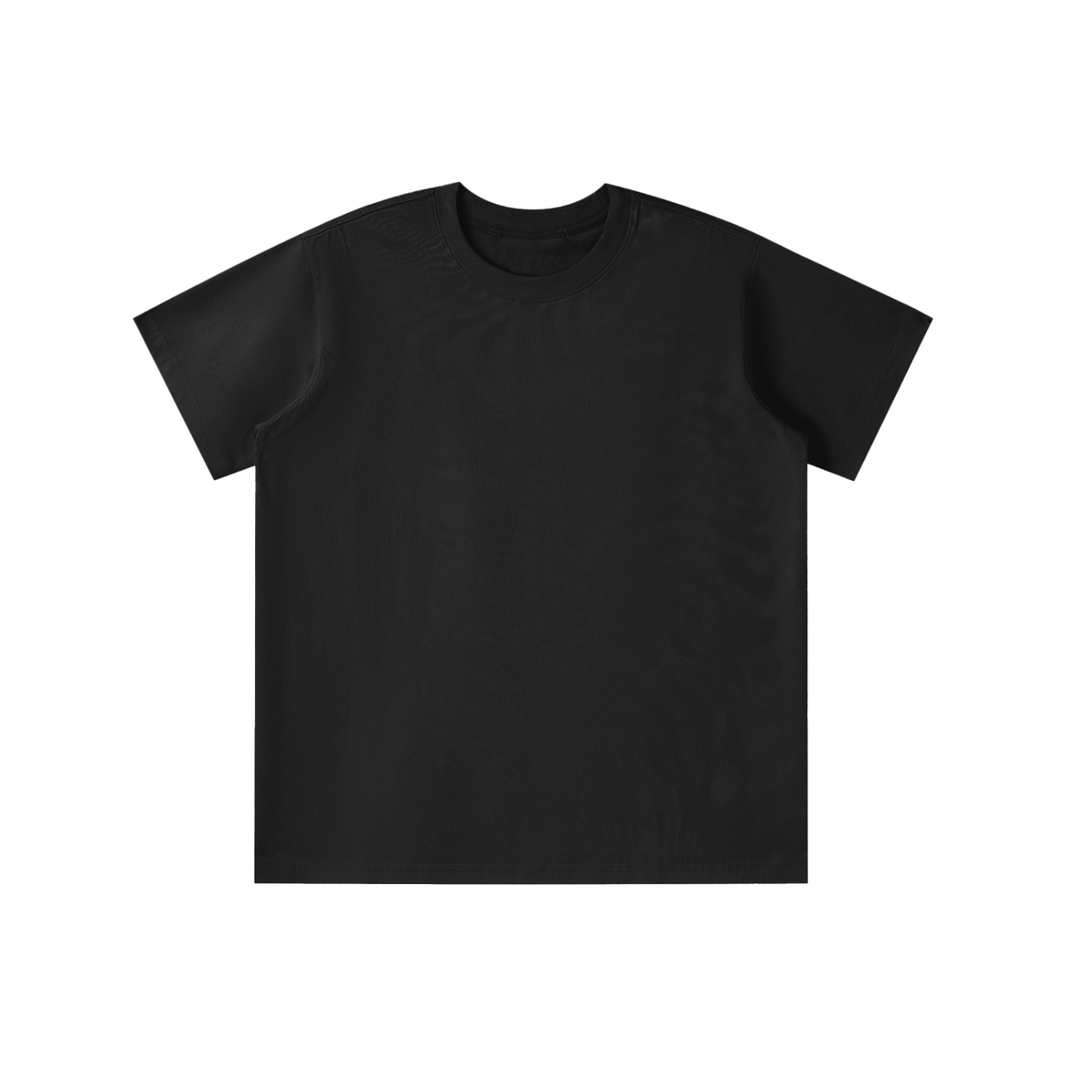 Kids Quick-Dry Sports Tee in Black, front