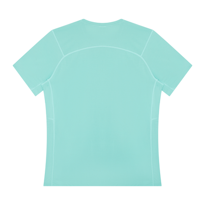 Men's Performance Running Tee in Lake Blue, back