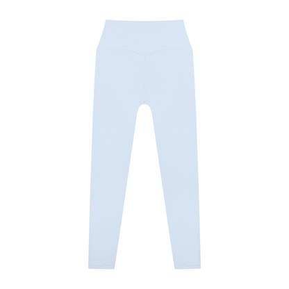 High Waisted Leggings in Light Blue, back