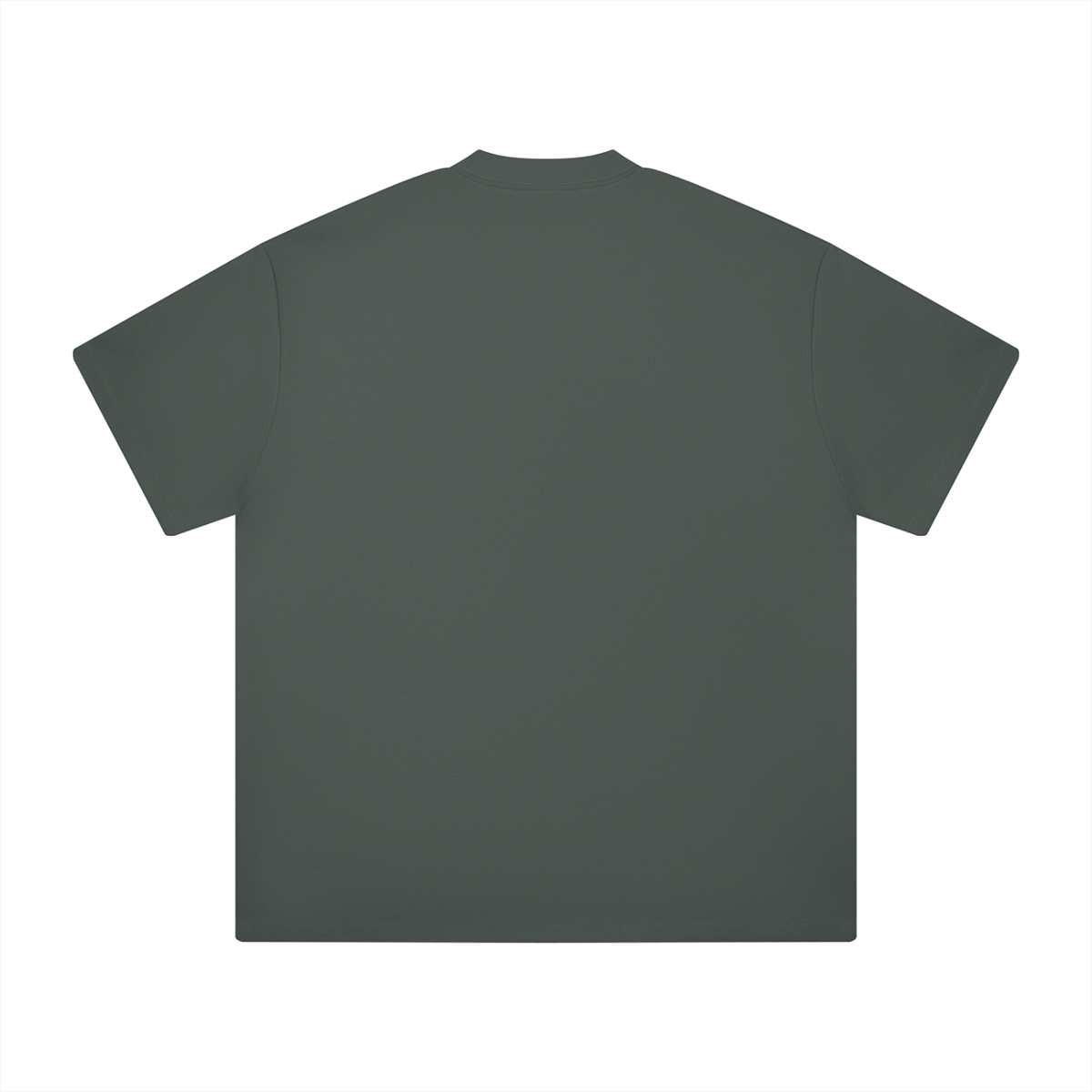 Ultra Heavyweight Tee in Dark Grey, back