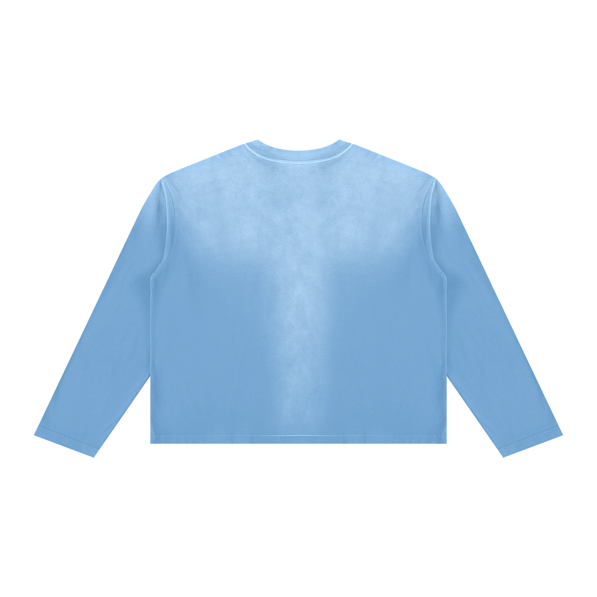 Sunfade Long Sleeve Tee in Sky Blue, back