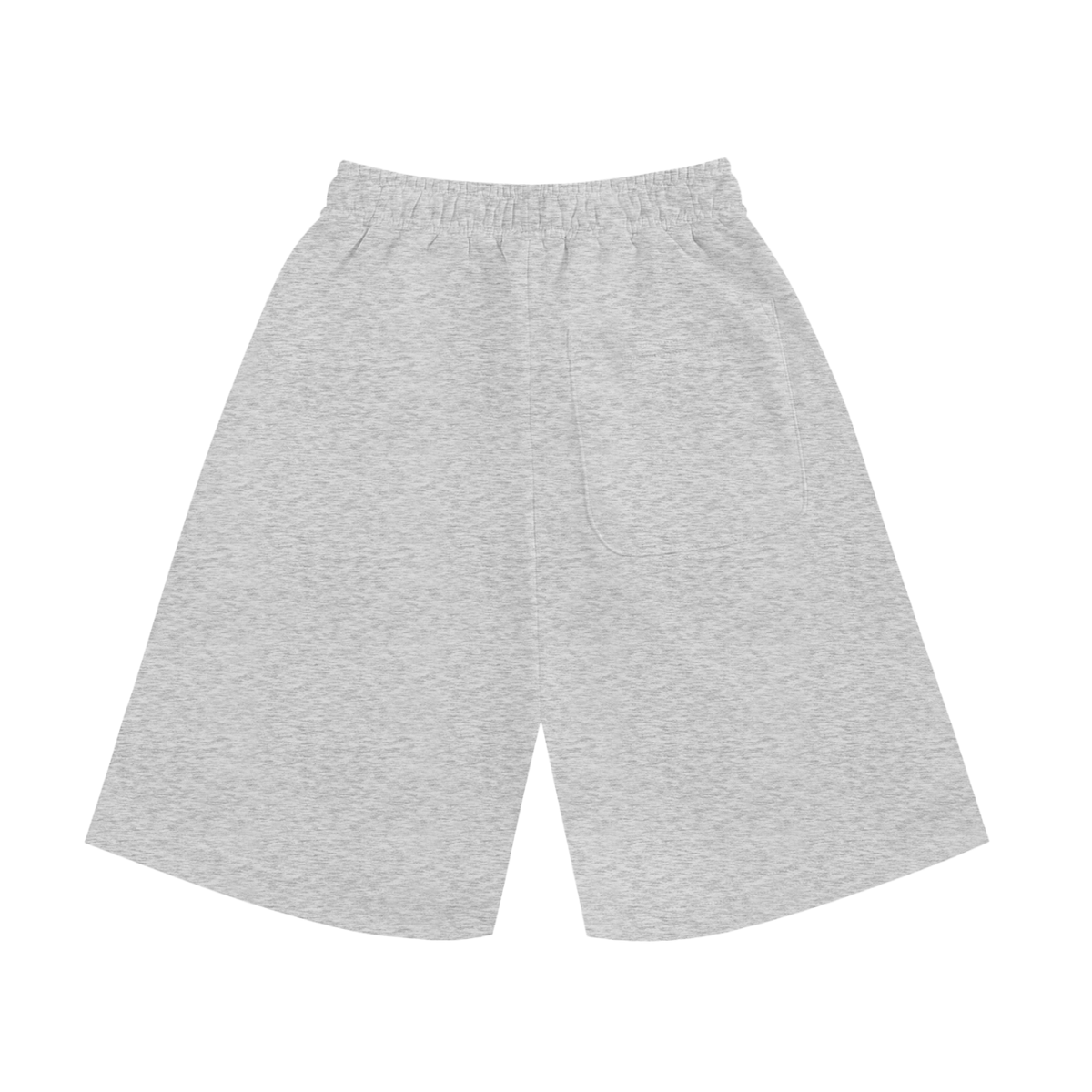 Kids Sports Shorts in Marl Grey, back