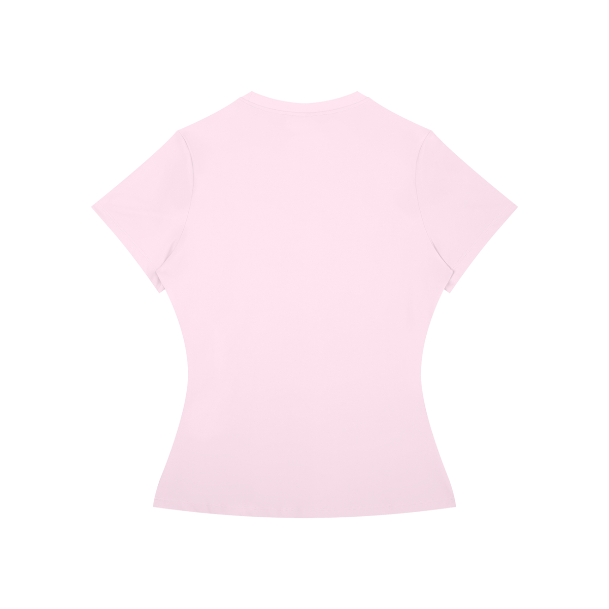 Women's Fitted Training Tee in Pink, back