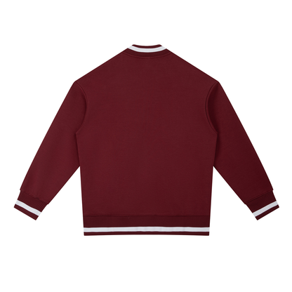 Contrast Piping Bomber Jacket