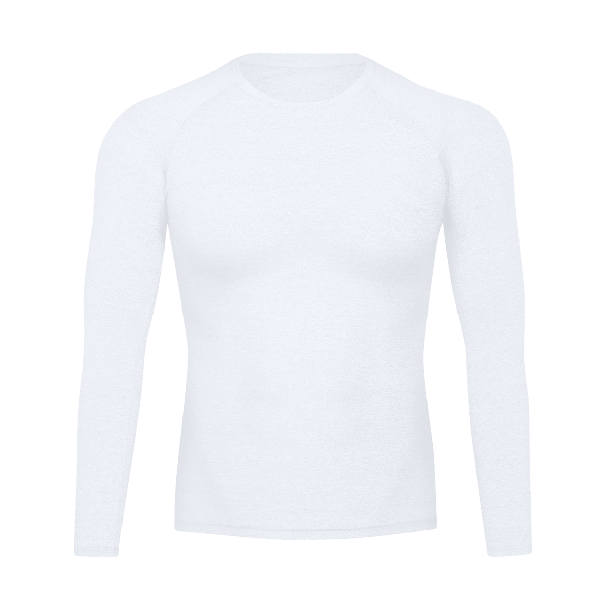 Long Sleeve Training Top in White, front