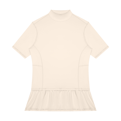 Men's Mock Neck Training Tee in Apricot, front