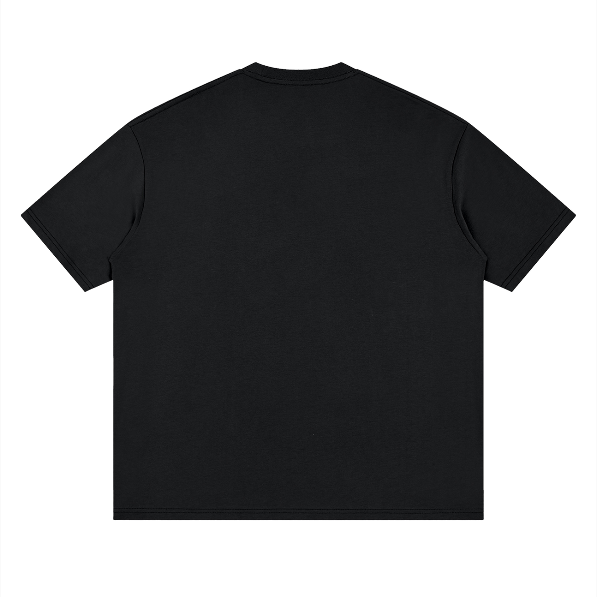 Oversized Drop Shoulder Tee in Black Beauty, back