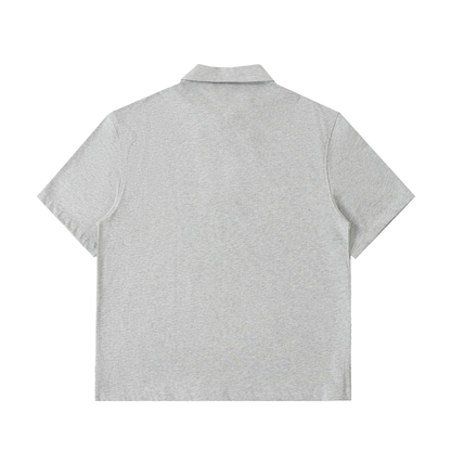 Half-Zip Cotton Polo