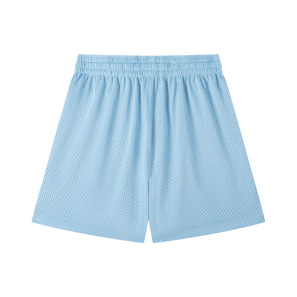 Mesh Training Shorts in Sky Blue, back