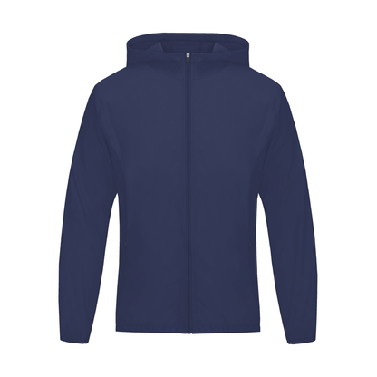 Lightweight Hooded Training Jacket in Dark Blue, front