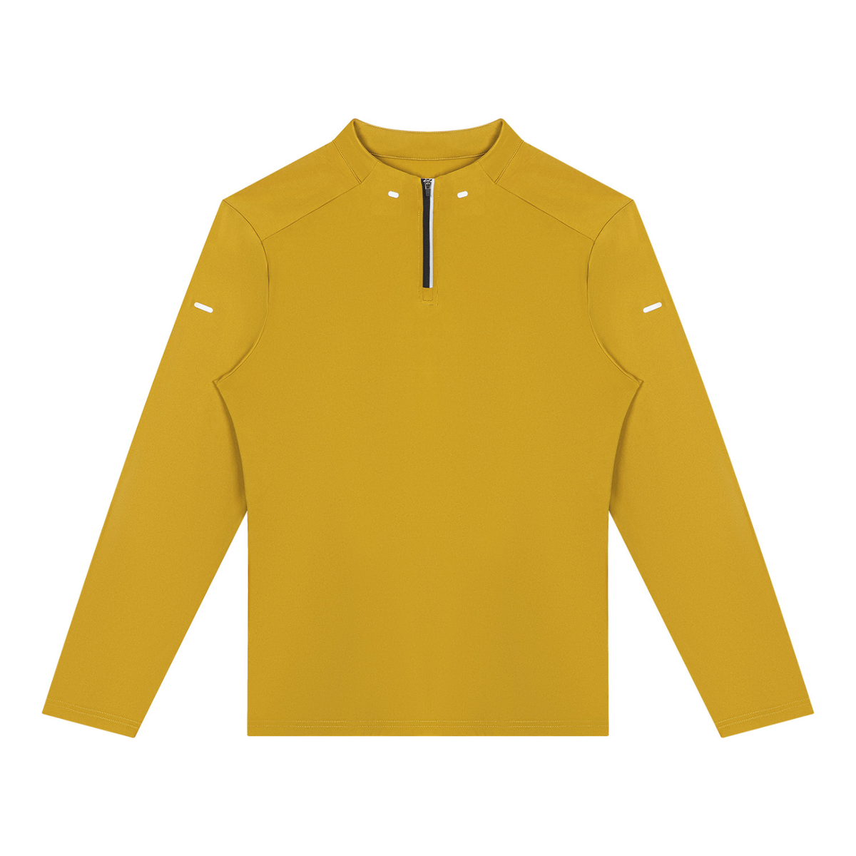 Quarter-Zip Training Top in Yellow, front