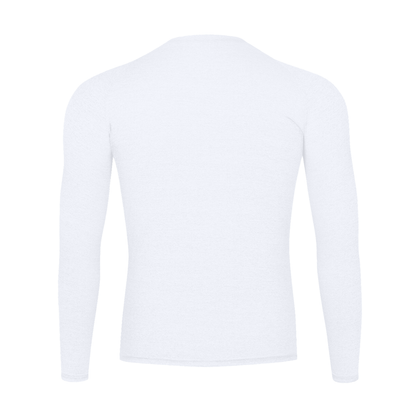 Long Sleeve Training Top in White, back