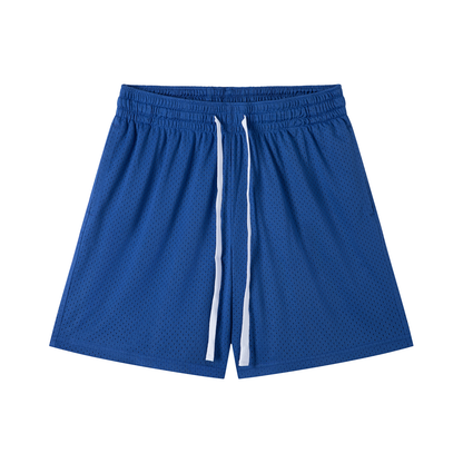 Mesh Training Shorts in Bright Blue, front