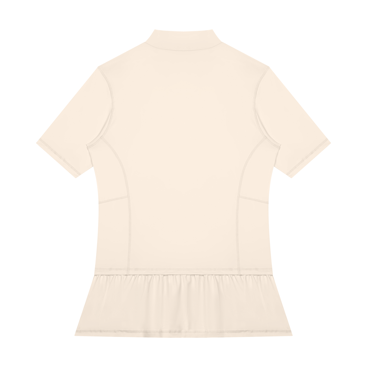Men's Mock Neck Training Tee in Apricot, back