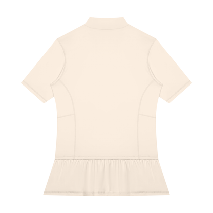 Men's Mock Neck Training Tee in Apricot, back