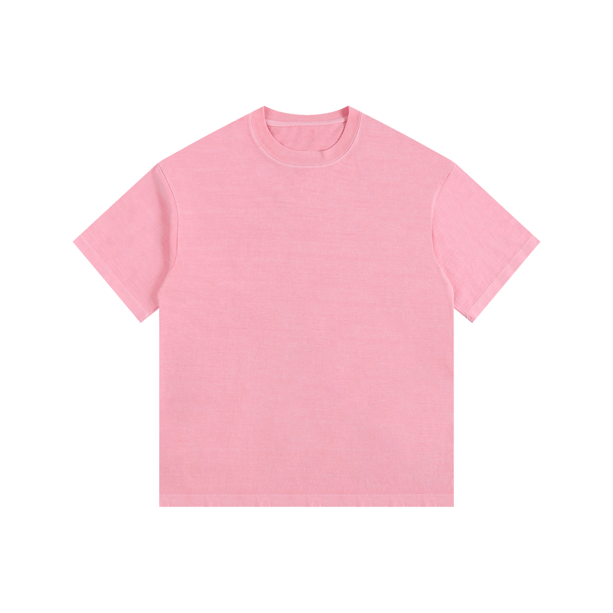Vintage Wash Oversized Tee in Pink, front